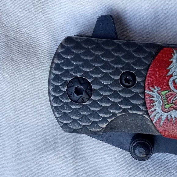 Collectible Chinese Dragon Red  Knife New - Picture 12 of 15